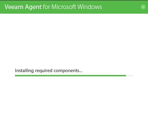 veeam agent for windows installing