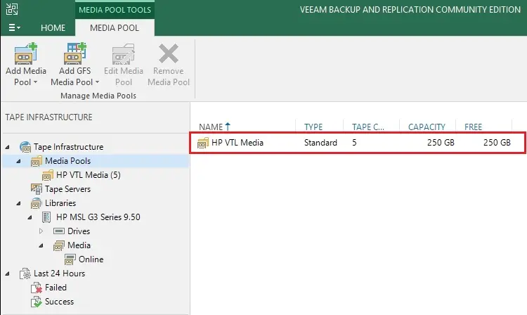 veeam console