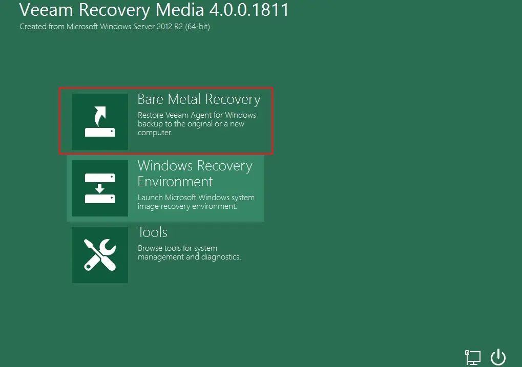 veeam recovery media