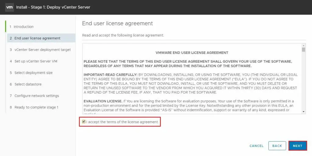 vmware end user license agreement