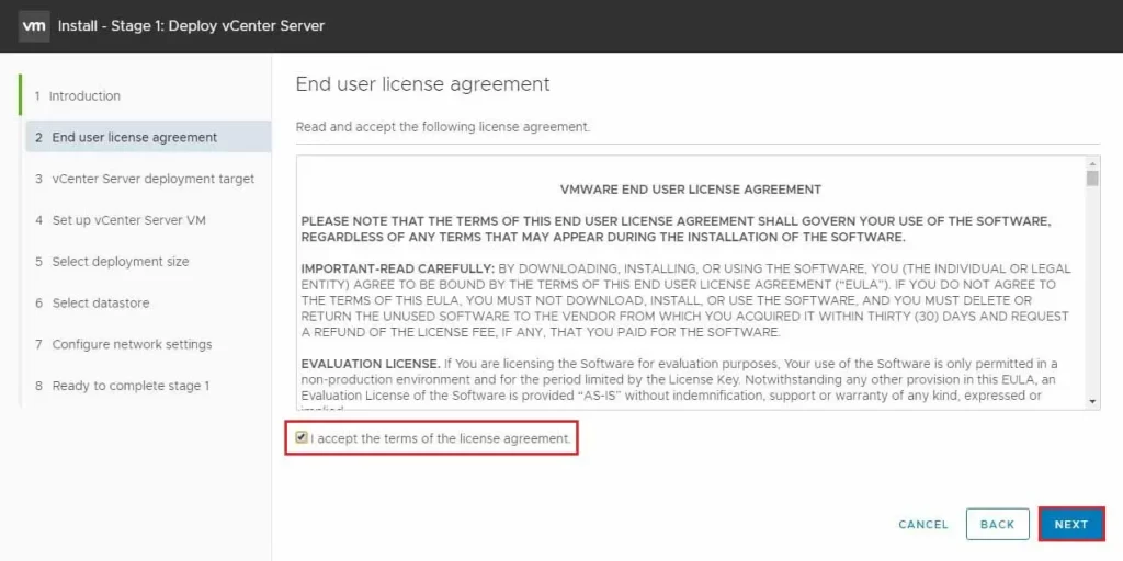 vmware end user license agreement