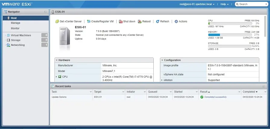 vsphere web client login