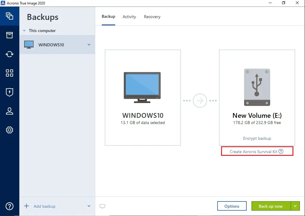 Create Acronis Survival Kit, How to Create Acronis Survival Kit Acronis 2020