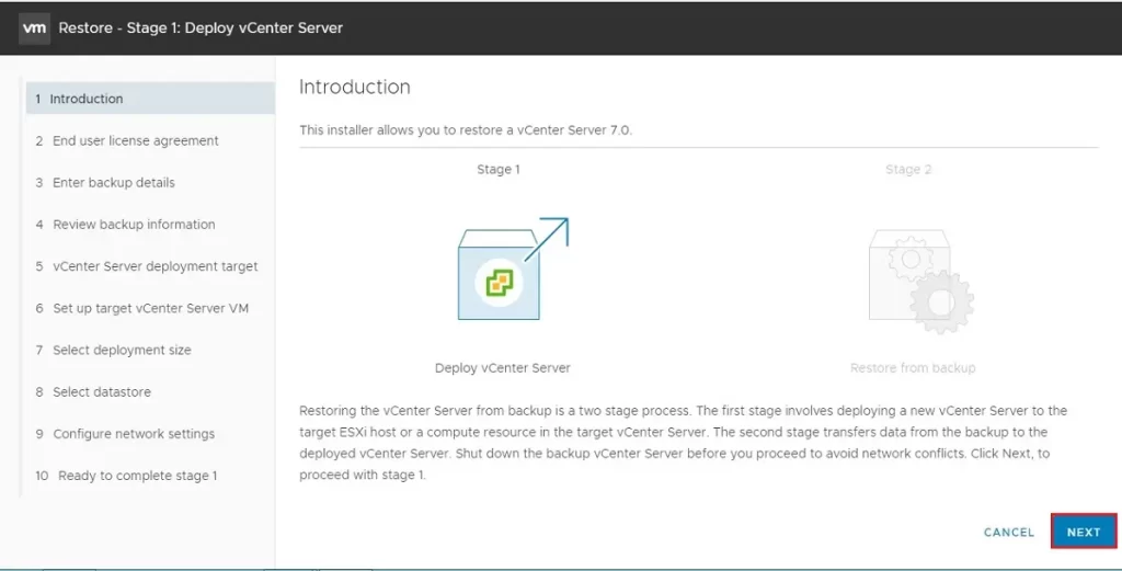 deploy vcenter introduction