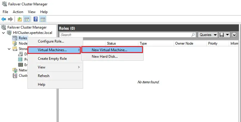 failover cluster manager