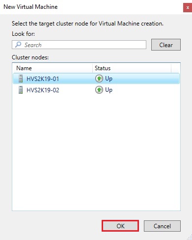 failover cluster nodes properties