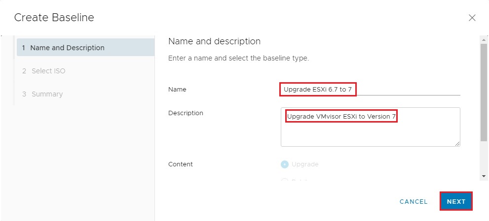 lifecycle manager create baseline