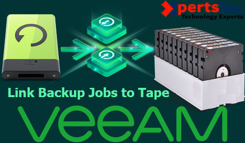 link backup jobs to tape