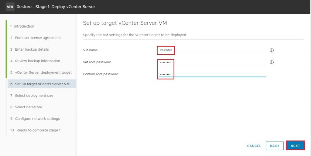 Restore vCenter Server 7, How to Restore vCenter Server 7.0 VCSA