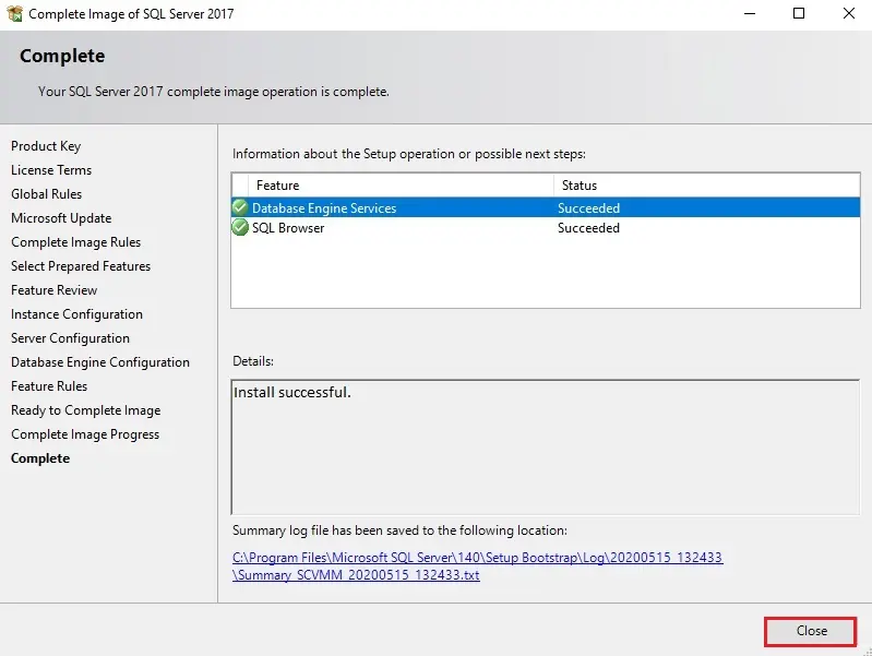 sql server 2017 complete image