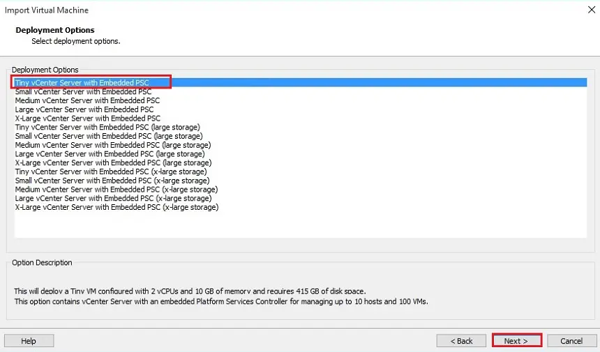 vcenter import vm deployment