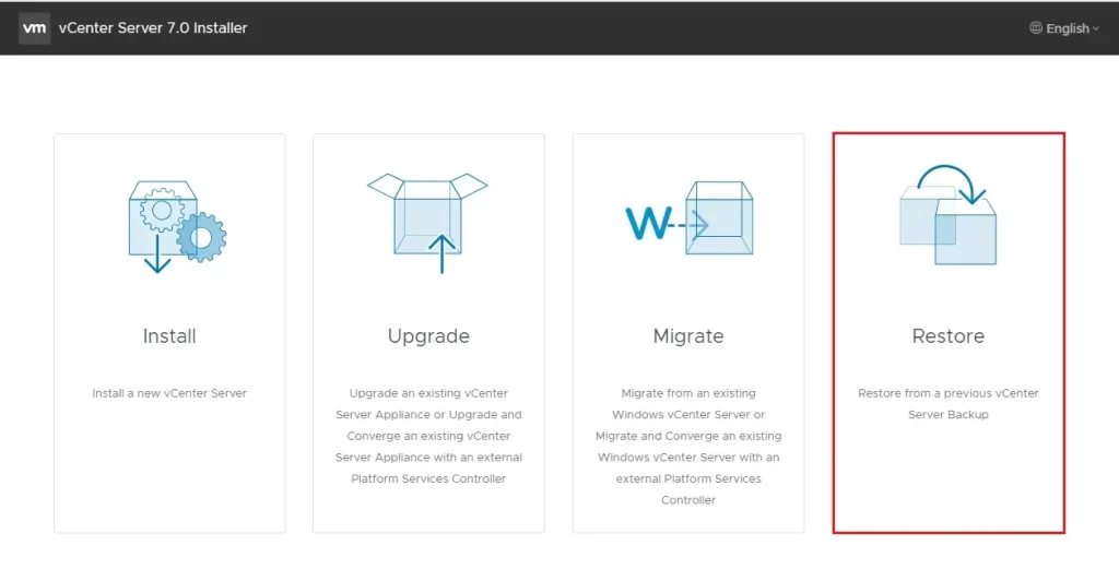 vcenter server 7 installer