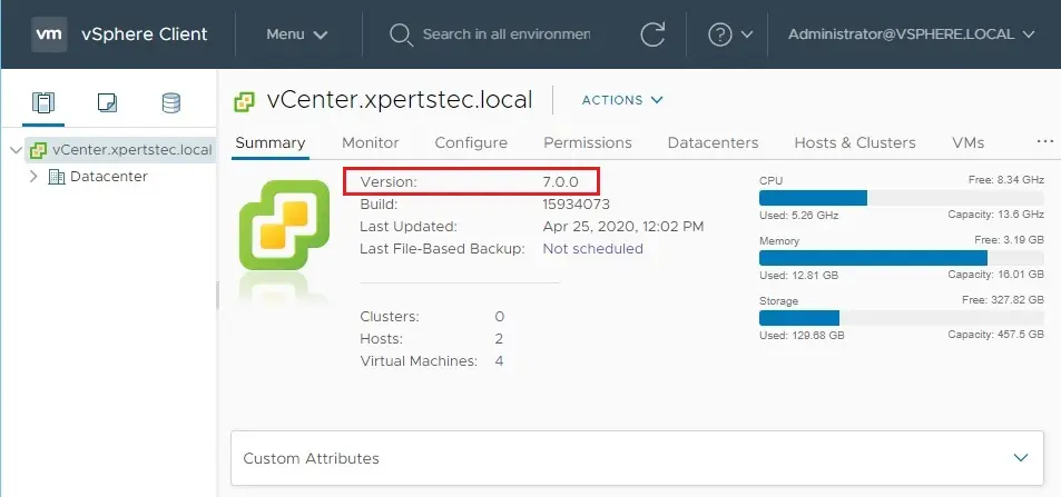 vmware vsphere client 7