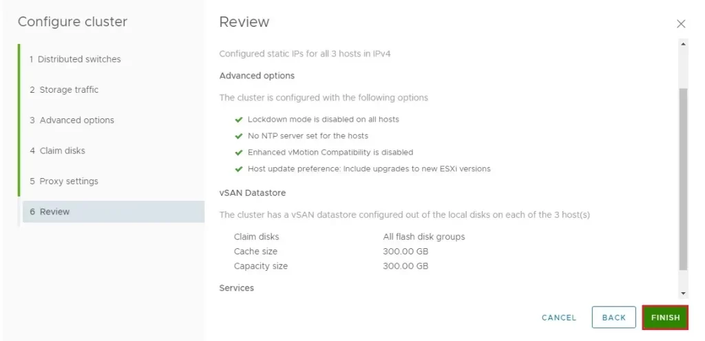 vsan cluster quickstart review