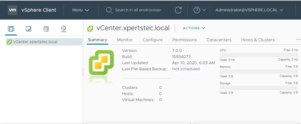 vsphere client