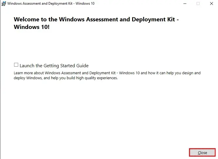 welcome to windows assessment