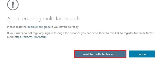 about enabling multi-factor auth