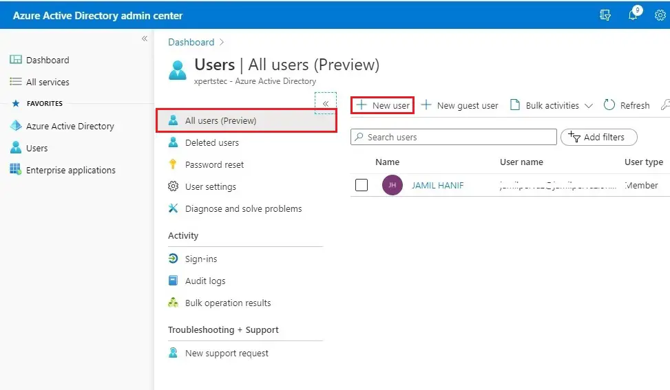 azure active directory all users