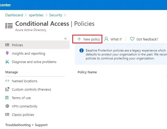 azure conditional access policy