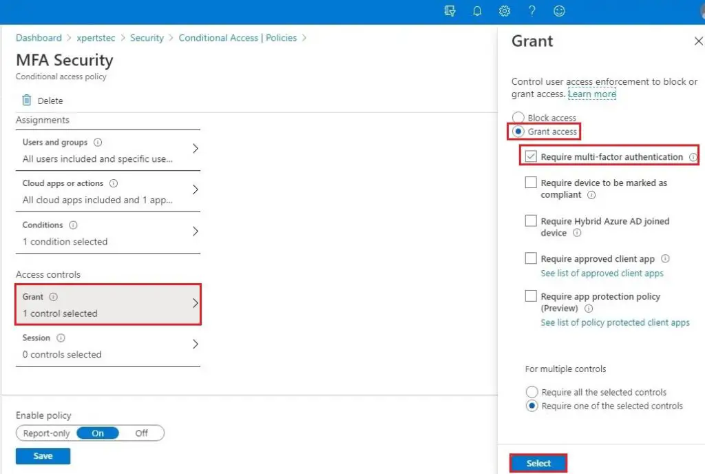 azure new policy access control