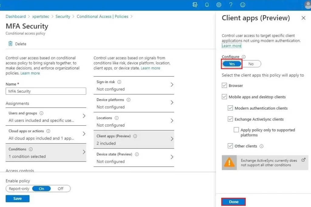 azure new policy conditions