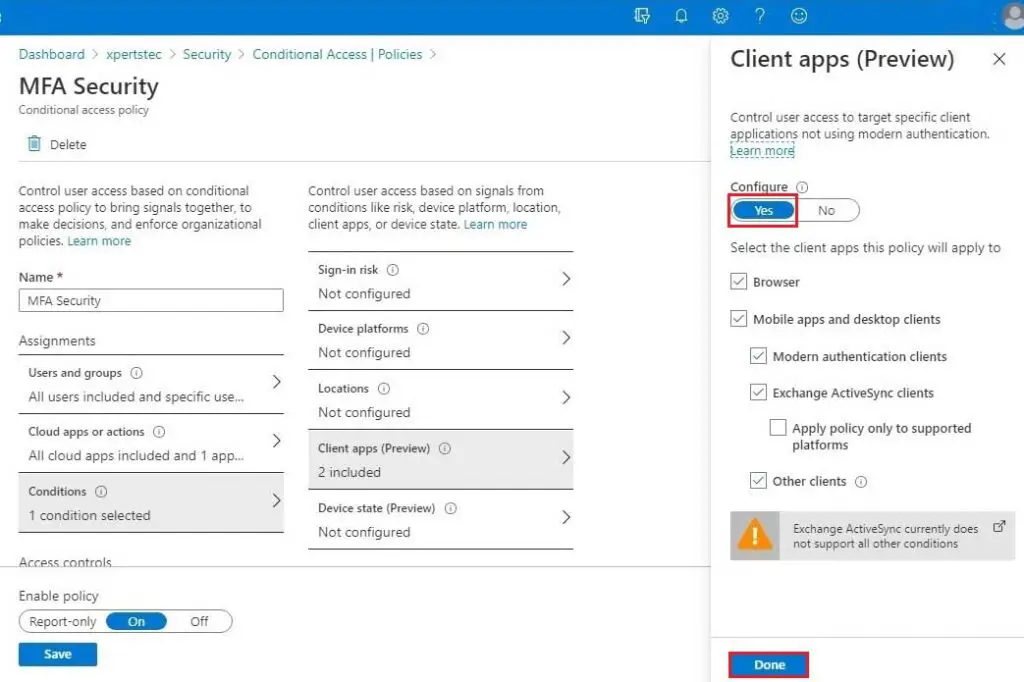 azure new policy conditions