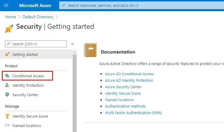 azure security conditional access
