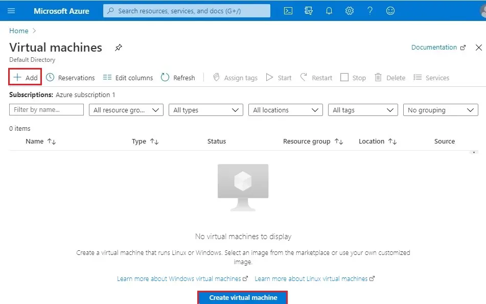 azure virtual machine