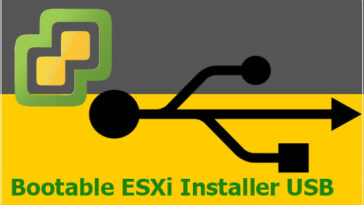 bootable esxi installer usb