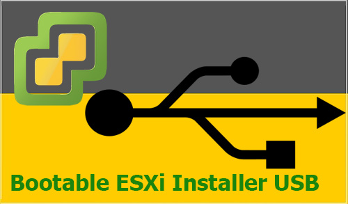 install vmware esxi 6.7 via usb