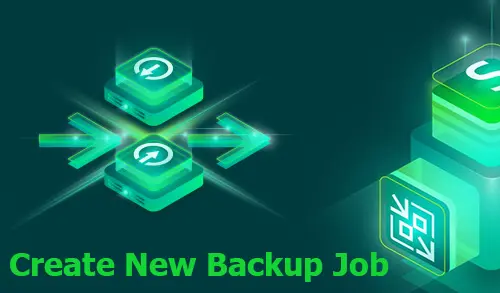 create new backup job