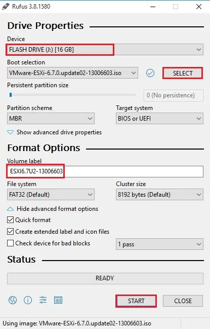 create usb rufus 3.8