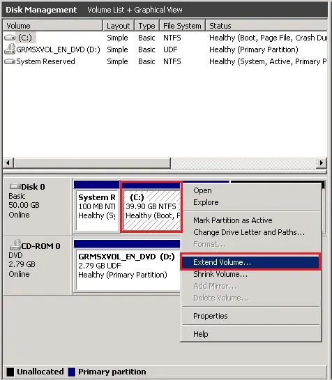 disk management