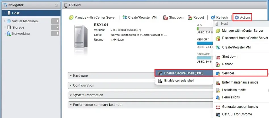 esxi 7 enable secure ssl