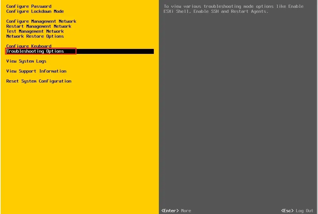 esxi 7 system customization