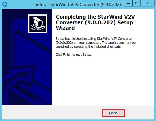 Install StarWind V2V Converter, How to Install StarWind V2V Converter