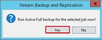 veeam backup run job now