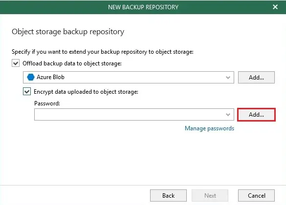 veeam offload backup data object storage