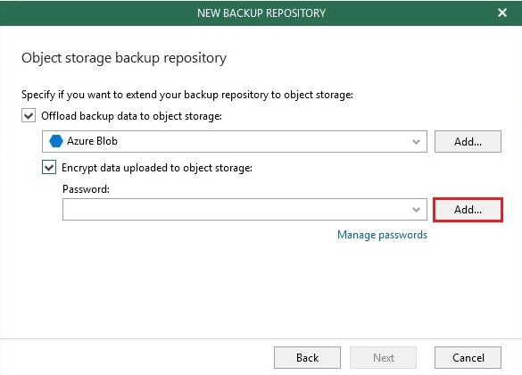 veeam offload backup data object storage