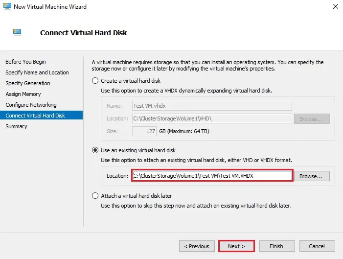 virtual machine virtual hard disk