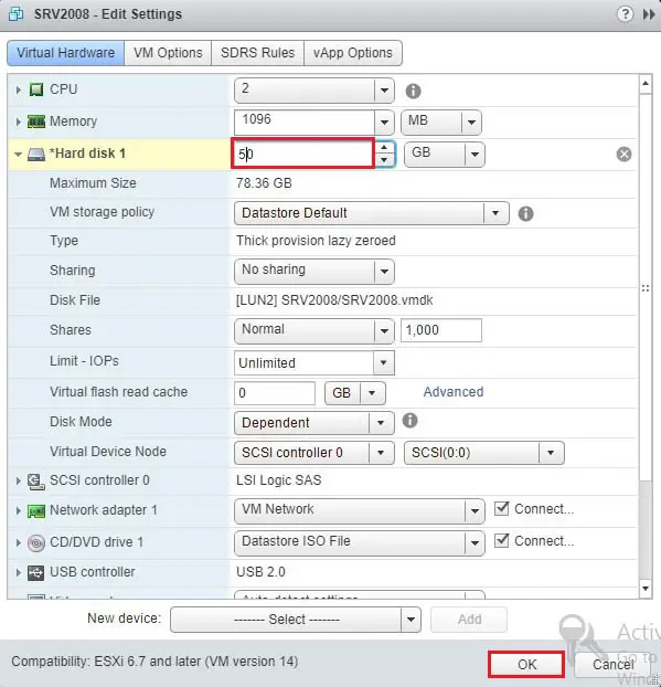 virtual machine virtual hardware