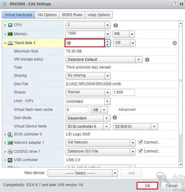 virtual machine virtual hardware