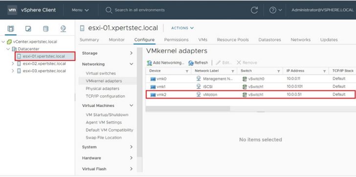 How To Configure VMotion In VMware VSphere 7.0 - XpertsTec