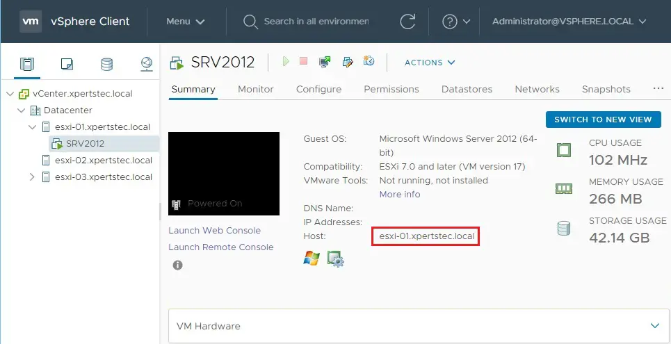 Configure vMotion in VMware vSphere, How to Configure vMotion in VMware vSphere 7.0