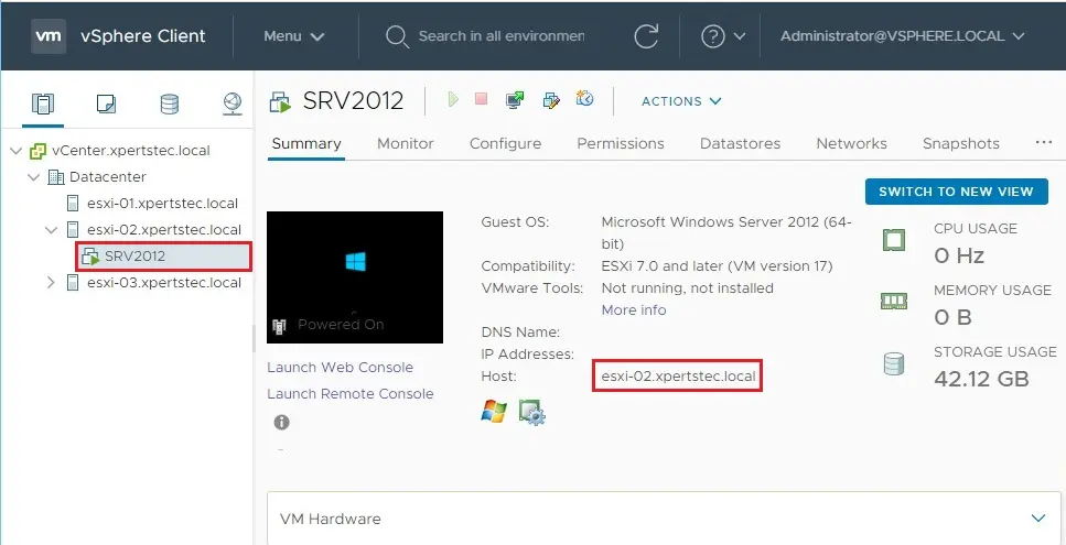 vmware vsphere client