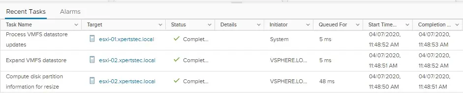 vmware vsphere tasks