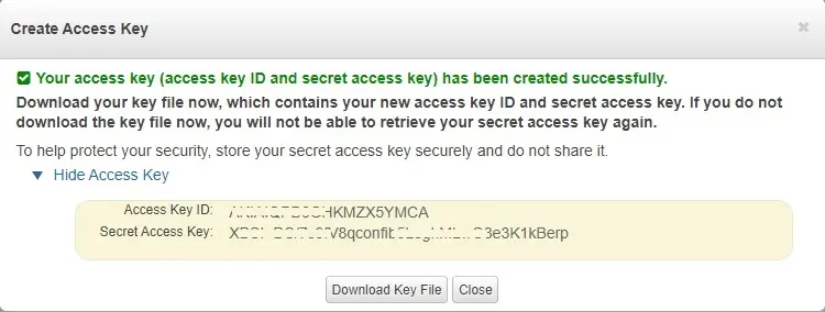 aws create access key