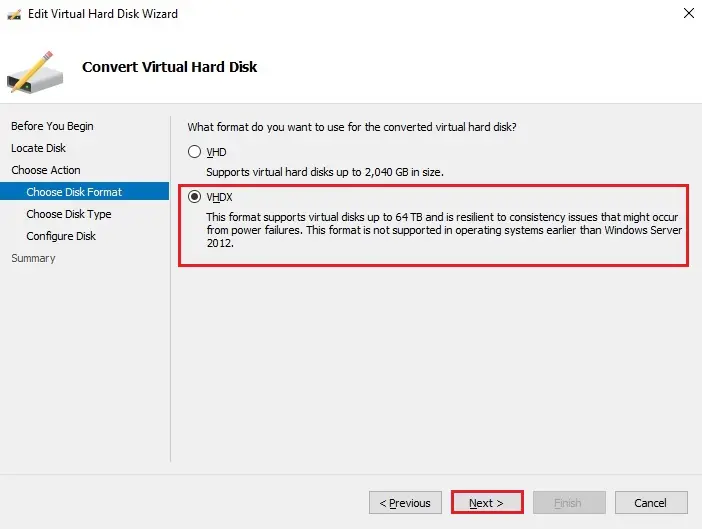 convert virtual hard disk