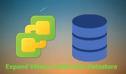expand vmware esxi host datastore