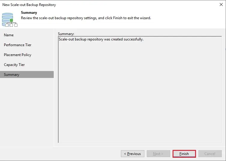 new scale-out repository summary